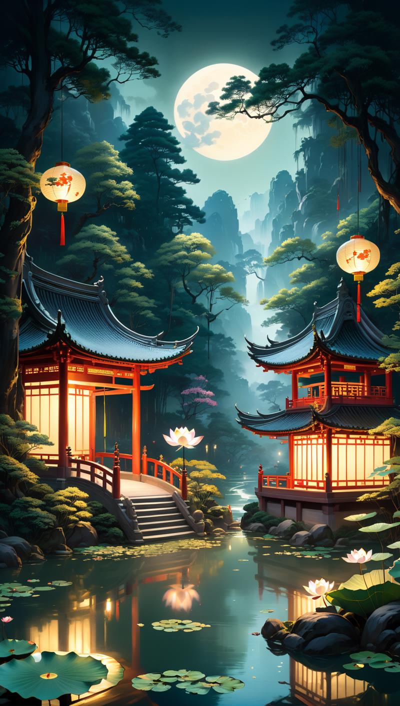 00262-87239013-Professional painting of a river in the middle of a forest, by Yang J, fantasy art, evening lanterns, detailed digital art, orie.png